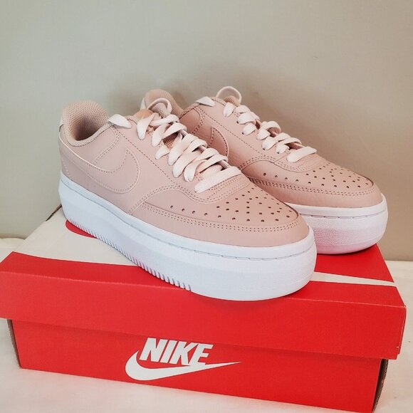 Nike Shoes - Nike Court Vision Alta Low Womens Platform Shoes Pink DM0113-600 Size 6.5 Sporty